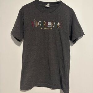 Niagara Falls Canada embroidered gray tee shirt